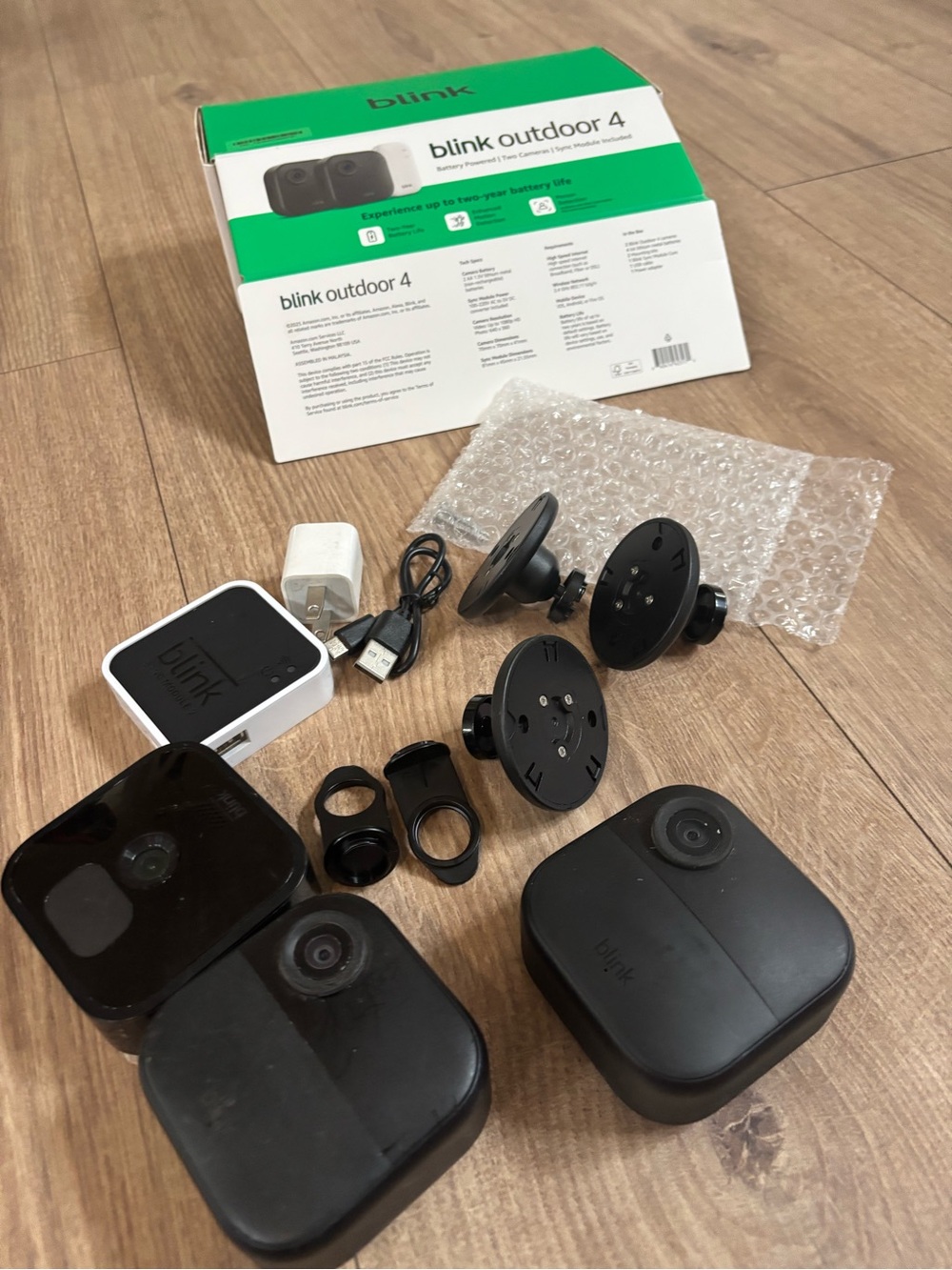 Blink Outdoor 4 Wireless Security Camera Set - Black
